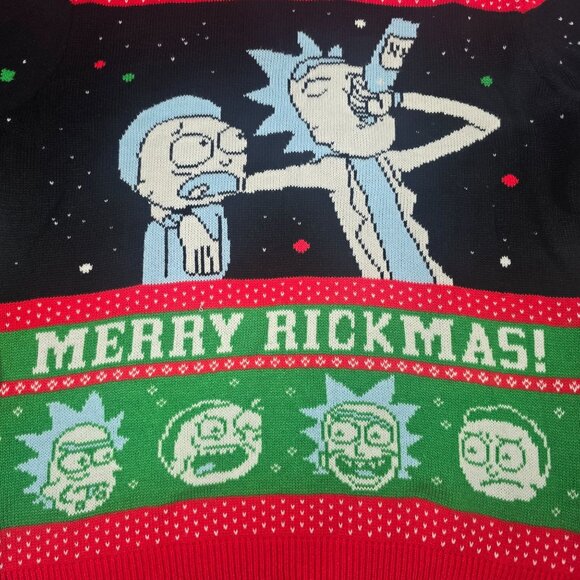 Ripple Junction Other - Rick & Morty "Merry Rickmas" Adult Swim Christmas Sweater Large